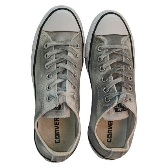Converse All Star Womens Silver/Gray Canvas Sneakers - Size 8 - Picture 5 of 5